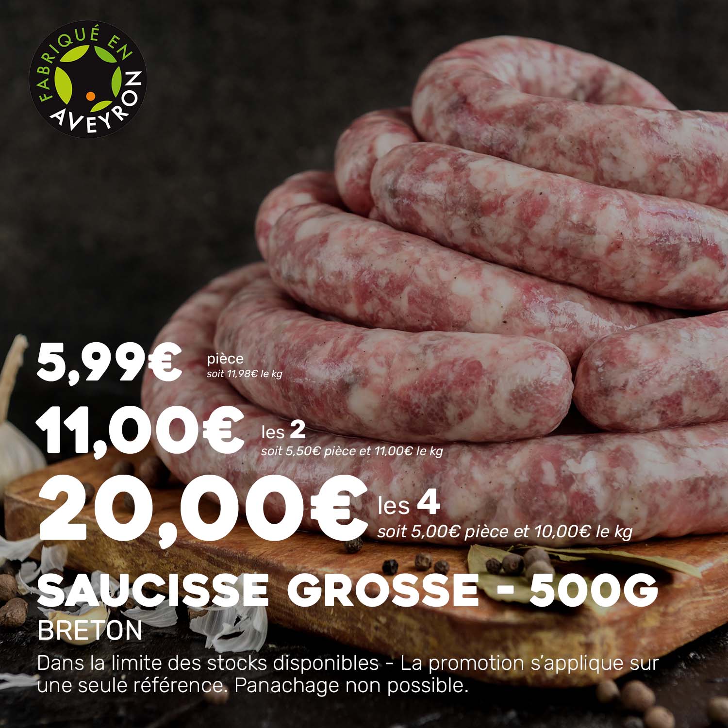 Saucisses_grosse_500g_MK476581G_BRETON