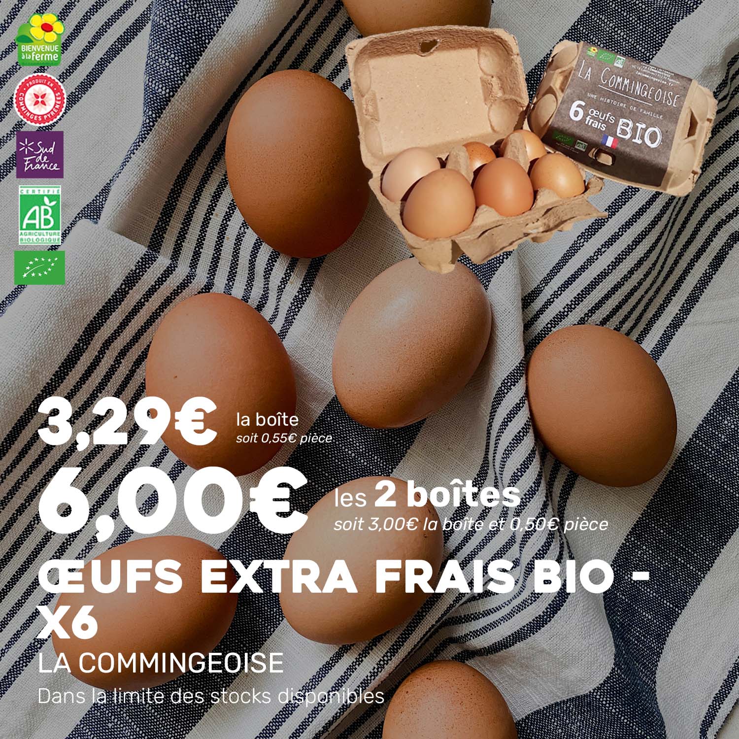 Œufs_extra_frais_BIO_x6_LACOMMINGEOISE