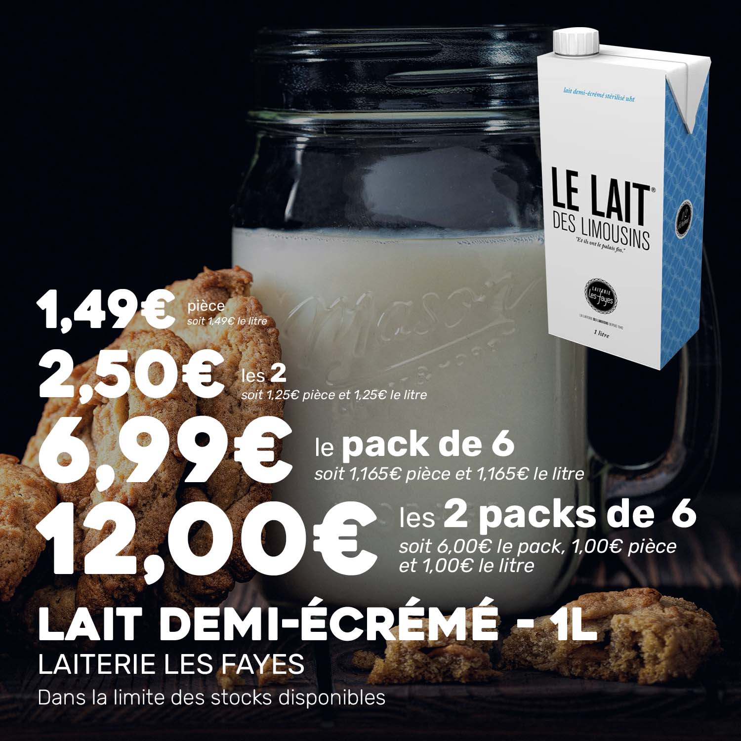PROMO_Lait_demi_écrémé_1L_LAITERIELESFAYES_2